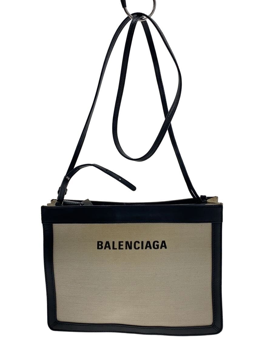 BALENCIAGA / ショルダーバッグ/キャンバス/クリーム/339937・1080・W・528147
