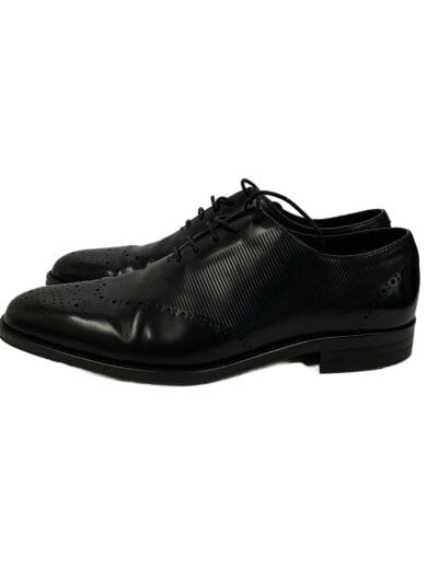 商品画像：ドレスシューズ/42/BLK/レザー/ストレートチップ/パンチレザー/パンチング/革靴/X6C047 1
