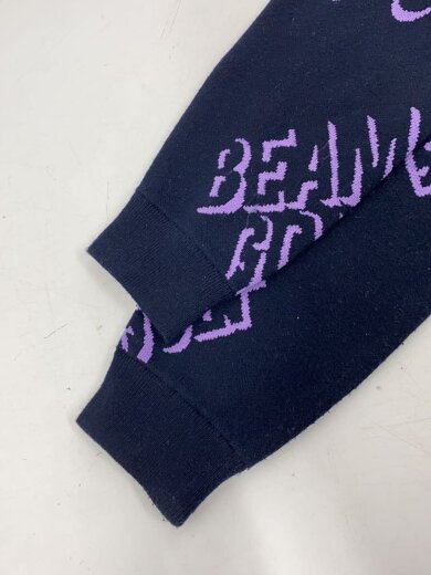 商品画像：ニット・セーター(薄手)/L/ポリエステル/パープル/ゴルフ/総柄/82-15-0021-647 5