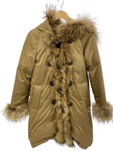 商品画像：ファーロングダウンジャケット/36/ポリエステル/キャメル/コヨーテブラウン 1