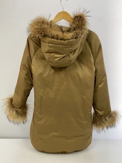 商品画像：ファーロングダウンジャケット/36/ポリエステル/キャメル/コヨーテブラウン 2