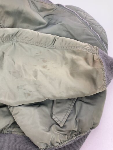 商品画像：MA-1/USA製/リバーシブル/フライトジャケット/L/ナイロン/KHK/MIL-J-82790J 9