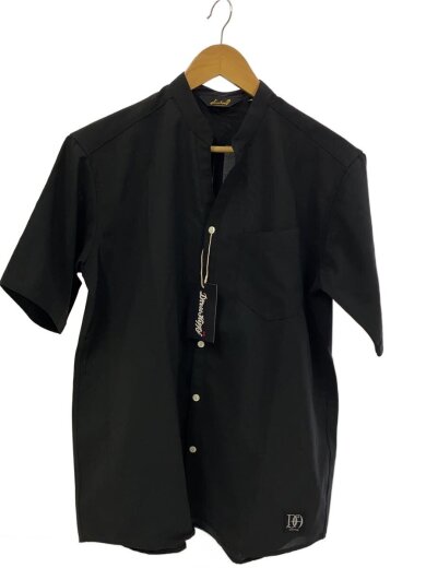 商品画像：DH SKIPPER S/S SHIRT/半袖シャツ/S/ポリエステル/BLK/リネン混 1