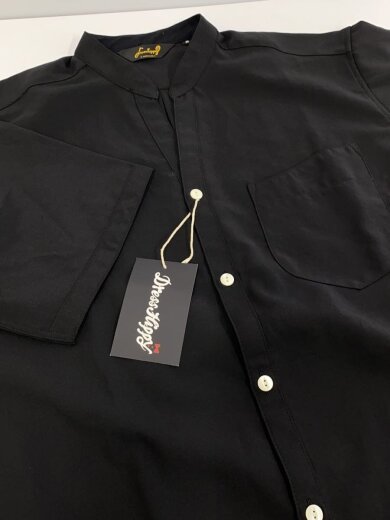 商品画像：DH SKIPPER S/S SHIRT/半袖シャツ/S/ポリエステル/BLK/リネン混 6