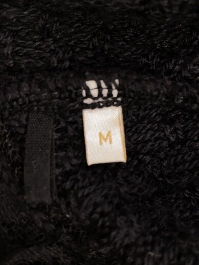 商品画像：カーディガン(厚手)/フレアスリーブ/レース/アクリル/ブラック 4