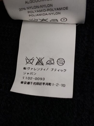 商品画像：カーディガン(厚手)/フレアスリーブ/レース/アクリル/ブラック 5