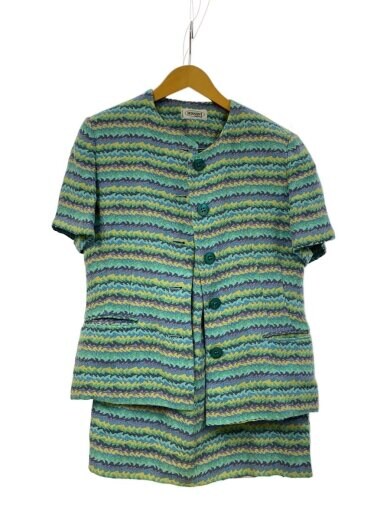 商品画像：セットアップ/ジグザグ/ポリエステル/GRN/総柄 1