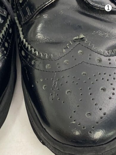 商品画像：ドレスシューズ/ウイングチップ/41/ブラック/レザー 7