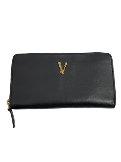 商品画像：Virtus/長財布/ラウンドジップ/レザー/ブラック/メンズ// 1