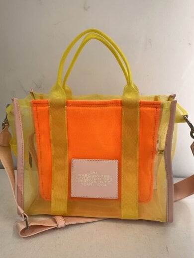 商品画像：2WAY/MESH TOTE BAG/トートバッグ/イエロー/ピンク/H081M10SP22 3