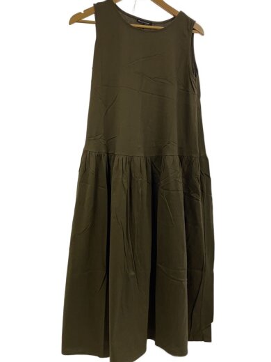 商品画像：ノースリーブワンピース/FREE/コットン/KHK 1