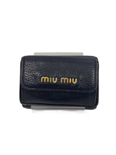 商品画像：塗装剥がれあり/角スレあり/3つ折り財布/NVY/無地/レディース// 1