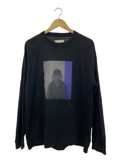 商品画像：ロングTシャツ/M/コットン/BLK/ST.386-1// 1