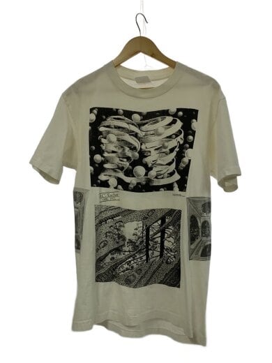 商品画像：80s/88年/SOF TEE/M.C.Escher/両面プリント/Tシャツ/L/コットン/ホワイト 1