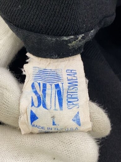 商品画像：80s/USA製/シングルステッチ/カートゥーン/SUN SPORTSWEAR/Tシャツ/L/コットン/BLK// 3