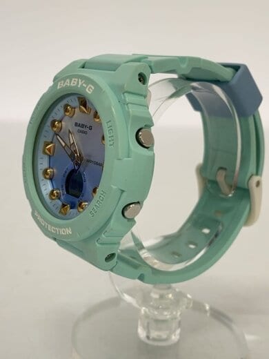 商品画像：クォーツ腕時計_BABY-G/アナログ/ラバー/BLU/GRN 2
