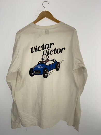 商品画像：VICTOR/長袖Tシャツ/XL/コットン/WHT/プリント 2
