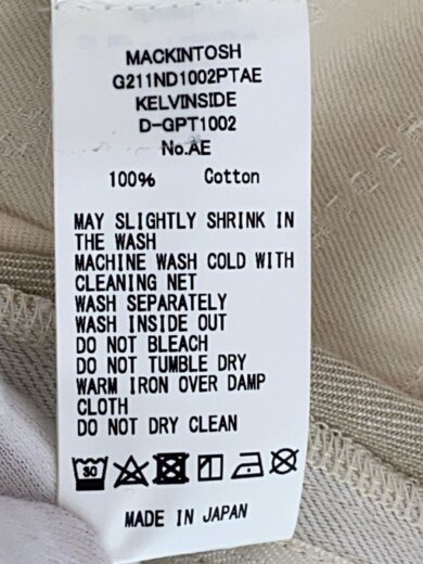 商品画像：ストレートパンツ/31/コットン/WHT/MACKJ202112 6