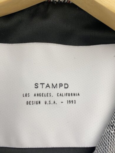 商品画像：ジップアップブルゾン/ジャケット/XS/ポリエステル/GRY/チェック/総柄 3