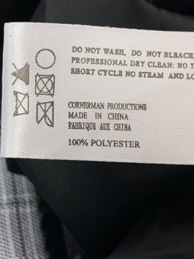 商品画像：ジップアップブルゾン/ジャケット/XS/ポリエステル/GRY/チェック/総柄 5