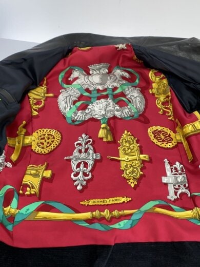 商品画像：Mad Maxx/スカーフ/レザージャケット・ブルゾン/48/レザー/BLK/無地 7