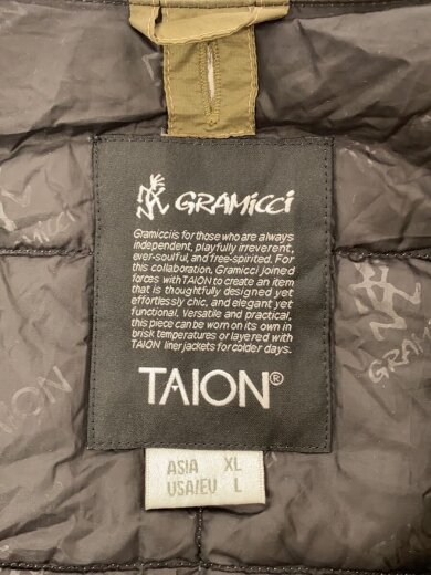 商品画像：×TAION/INNER DOWN JACKET/XL/ナイロン/KHK/TG-1F-001 3