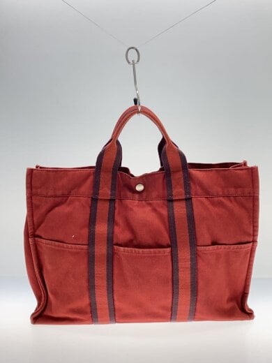 商品画像：ハンドバッグ/コットン/RED/無地// 3