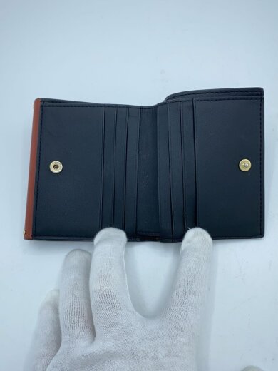 商品画像：2つ折り財布/レザー/BLK/BRW/レディース 4