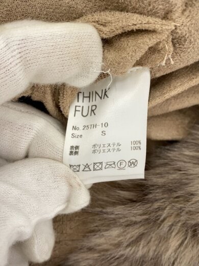 商品画像：THINK FUR/コート/S/ポリエステル/CML/無地/25TH-10// 5