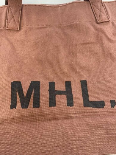 画像：MHL.トートバッグ/コットン/BRW/無地/キャンバス5
