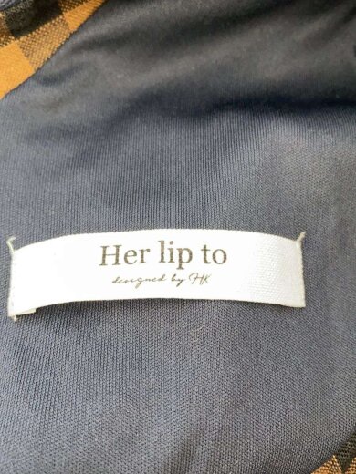 商品画像：半袖ワンピース/M/リネン/BRW/チェック/1223305022 3