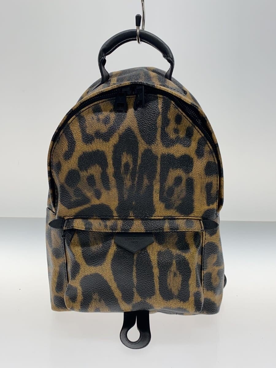 LOUIS VUITTON / パームスプリングス・バックパックPM_レオパード/キャンバス/YLW