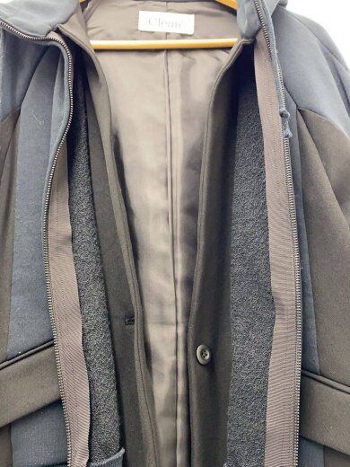 商品画像：CLEAN2/ジップパーカー/38/コットン/BLK/無地/CL-21013 6