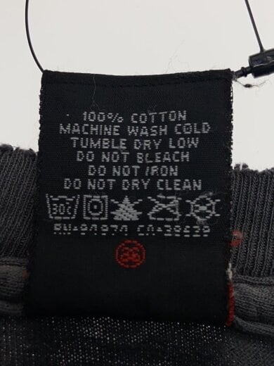 画像：STUSSY10S/敬礼Tシャツ/L/コットン/GRY/無地//4