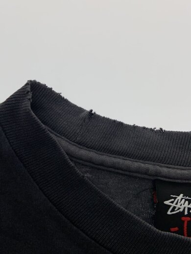 画像：STUSSY10S/敬礼Tシャツ/L/コットン/GRY/無地//7