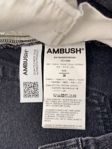 商品画像：ストレートパンツ/28/コットン/BLK/BWYB008S23DEN001 5