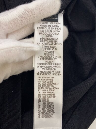 商品画像：Tシャツ/XS/コットン/BLK 5