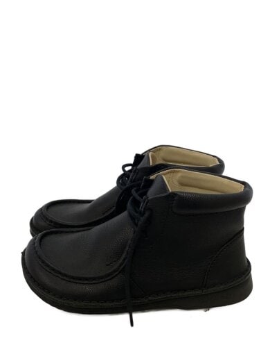 商品画像：レースアップブーツ/24cm/BLK/レザー 1