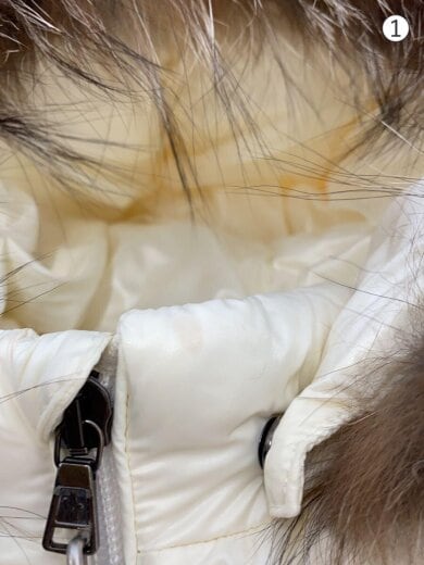 商品画像：ブルーフォックスファー_ダウンジャケット/75cm/ナイロン/WHT/無地/F29511A52602 6895 8