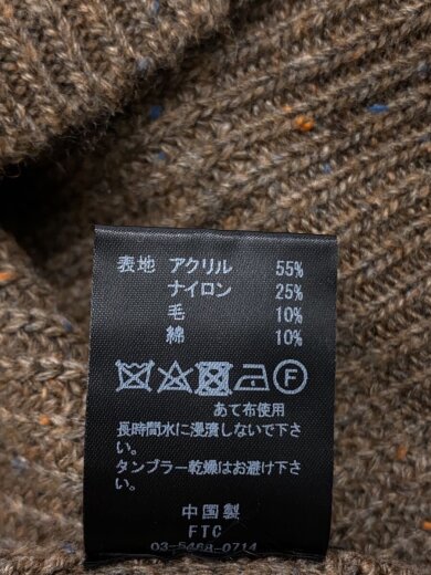 商品画像：ニット・セーター(厚手)/M/アクリル/BRW/無地 4