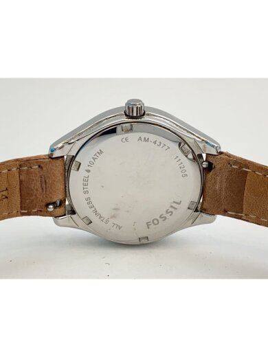 画像：FOSSILクォーツ腕時計/アナログ/レザー/BRW/AM-4377/電池切れ/FOSSIL3