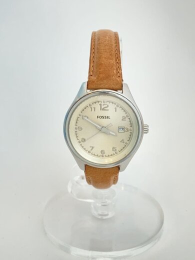 画像：FOSSILクォーツ腕時計/アナログ/レザー/BRW/AM-4377/電池切れ/FOSSIL6