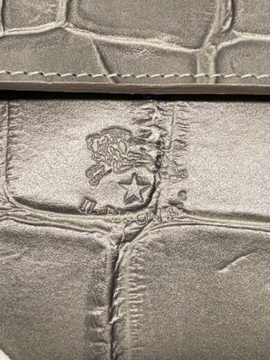 商品画像：2つ折り財布/レザー/GRY/無地/レディース/20-13440 3