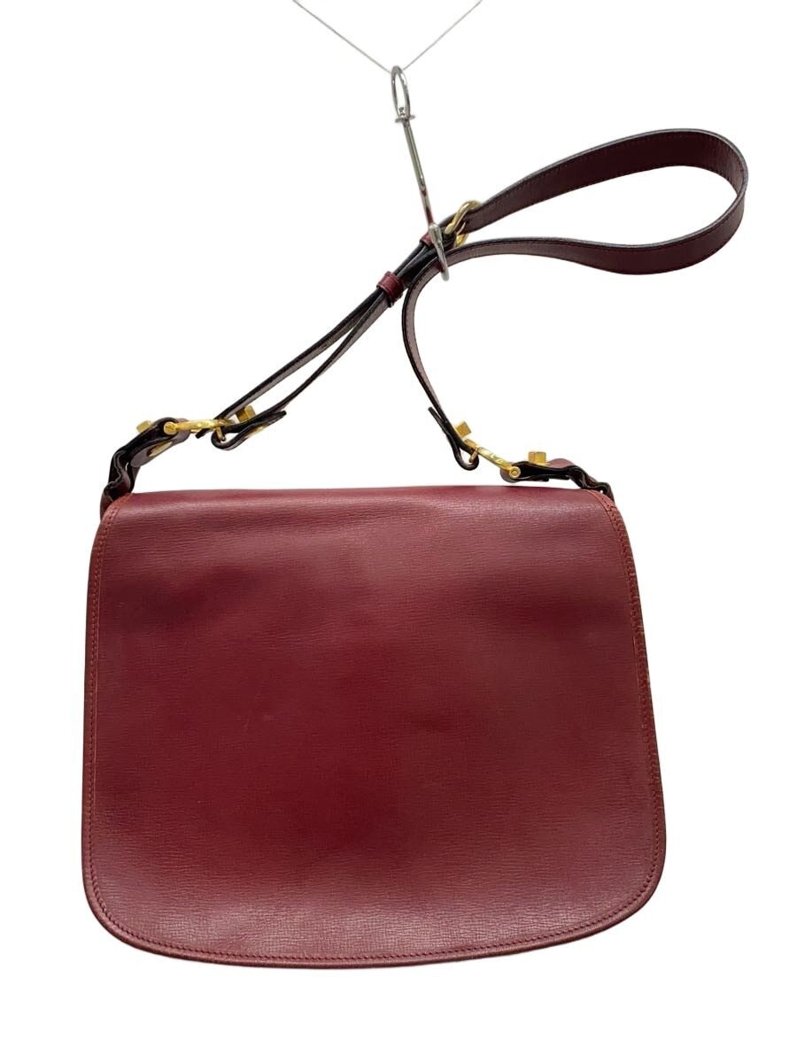 Cartier / ショルダーバッグ/レザー/BRD/無地