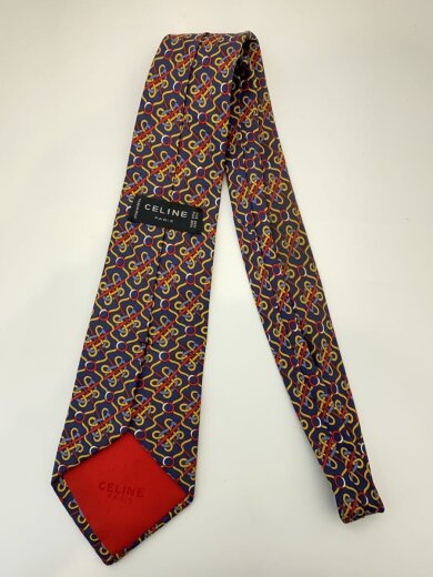 商品画像：ネクタイ/シルク/NVY/総柄/メンズ 2