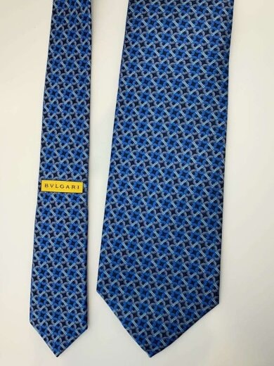 商品画像：ネクタイ/シルク/BLU/総柄/メンズ 6