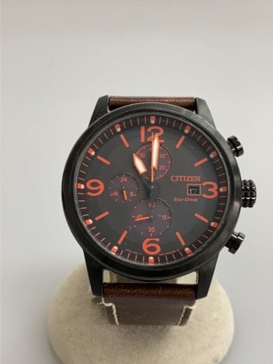 商品画像：腕時計/アナログ/レザー/BLK/BRW/B612-R011359 1