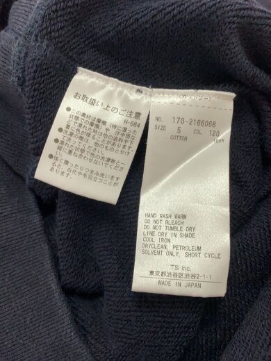 商品画像：パーカー/5/コットン/NVY/無地/170-2166068// 4