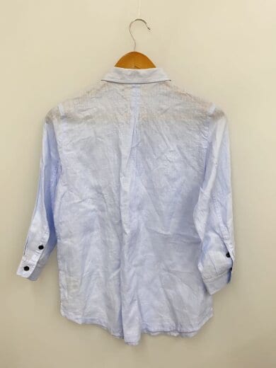 商品画像：７分袖ブラウス/38/リネン/BLU/無地/B1M14-163-22 2