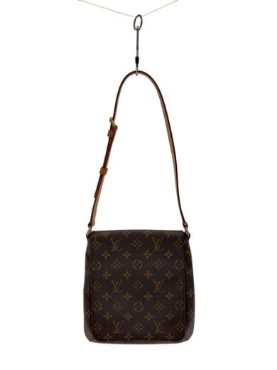 商品画像：ミュゼット・サルサ_モノグラム・キャンバス_ロングショルダー/PVC/BRW 1